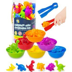 Yetonamr Counting Dinosaurs Montessori Toys for 3 4 5 Years Old Boys Girls,